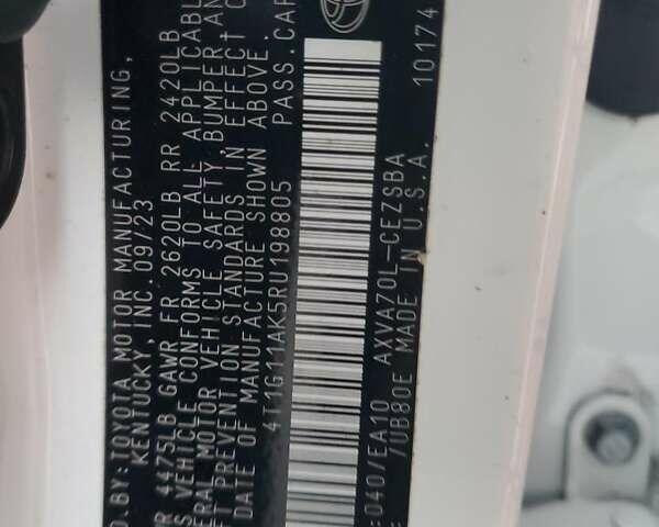 Білий Тойота Камрі, об'ємом двигуна 2.49 л та пробігом 38 тис. км за 10500 $, фото 11 на Automoto.ua