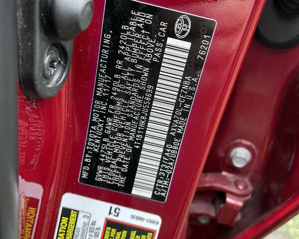 Красный Тойота Камри, объемом двигателя 2.49 л и пробегом 76 тыс. км за 18500 $, фото 38 на Automoto.ua