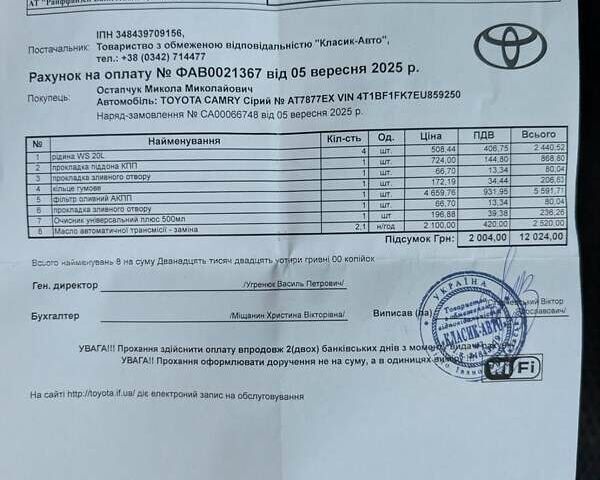 Тойота Камри 2014 в Коломые на Automoto.ua Серый Тойота Камри, объемом двигателя 2.5 л и пробегом 241 тыс. км за 10850 $, фото 19 на Automoto.ua