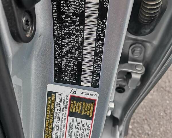 Серый Тойота Камри, объемом двигателя 2.49 л и пробегом 171 тыс. км за 14500 $, фото 10 на Automoto.ua