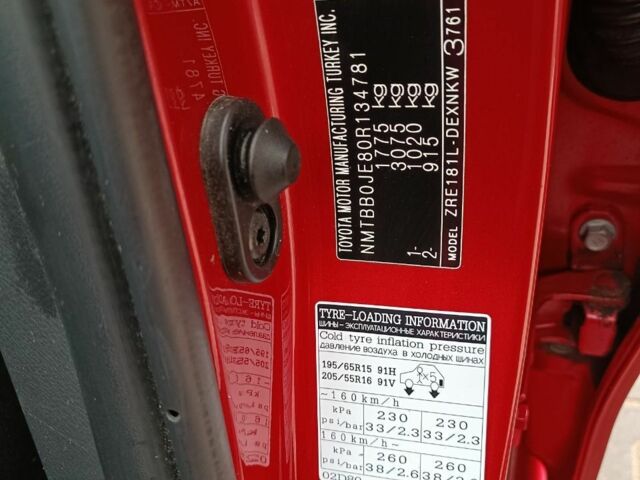 Красный Тойота Королла, объемом двигателя 0 л и пробегом 83 тыс. км за 13800 $, фото 17 на Automoto.ua