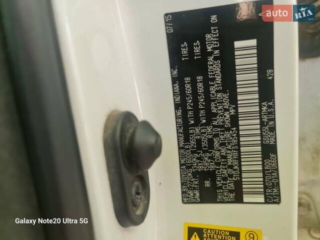 Білий Тойота Хайлендер, об'ємом двигуна 3.46 л та пробігом 221 тис. км за 24000 $, фото 18 на Automoto.ua