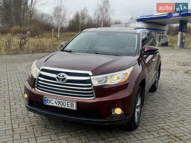 Красный Тойота Хайлендер, объемом двигателя 3.49 л и пробегом 224 тыс. км за 17300 $, фото 2 на Automoto.ua