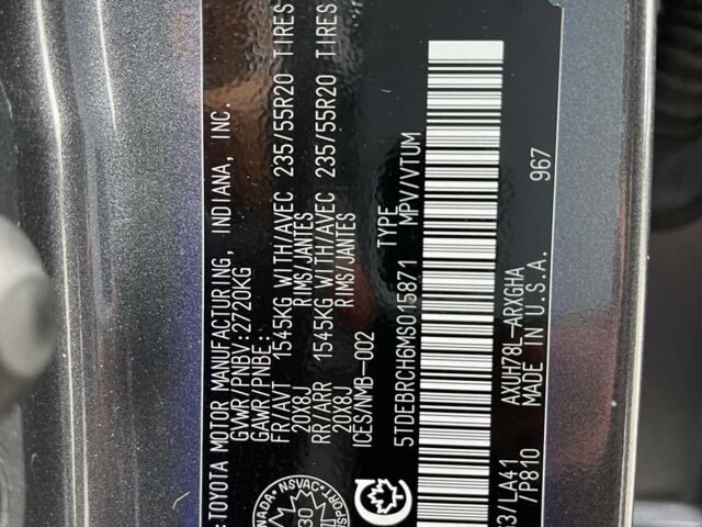 Серый Тойота Хайлендер, объемом двигателя 2.5 л и пробегом 149 тыс. км за 36400 $, фото 27 на Automoto.ua