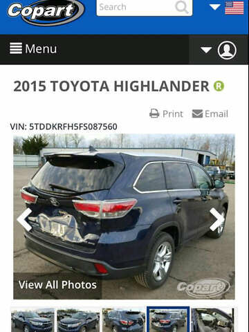 Синій Тойота Хайлендер, об'ємом двигуна 3.46 л та пробігом 235 тис. км за 23500 $, фото 18 на Automoto.ua