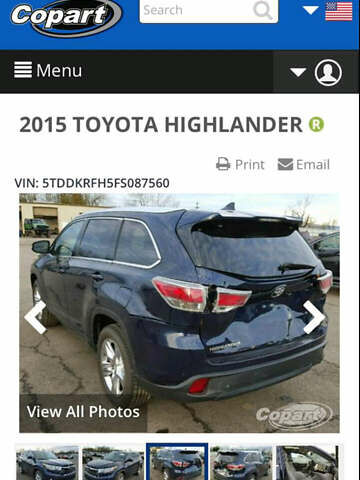 Синій Тойота Хайлендер, об'ємом двигуна 3.46 л та пробігом 235 тис. км за 23500 $, фото 17 на Automoto.ua