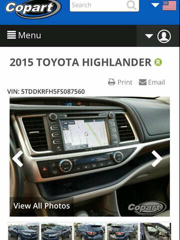 Синій Тойота Хайлендер, об'ємом двигуна 3.46 л та пробігом 235 тис. км за 23500 $, фото 23 на Automoto.ua