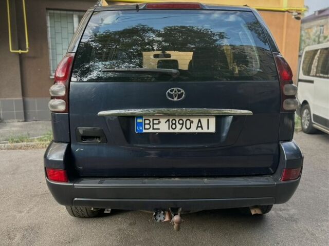 Синий Тойота Ленд Крузер Прадо 120, объемом двигателя 3 л и пробегом 250 тыс. км за 7600 $, фото 2 на Automoto.ua