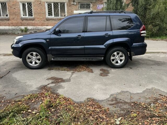 Синий Тойота Ленд Крузер Прадо 120, объемом двигателя 4 л и пробегом 337 тыс. км за 14300 $, фото 3 на Automoto.ua