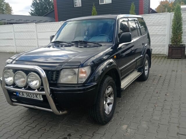 Синий Тойота Ленд Крузер Прадо 90, объемом двигателя 3.4 л и пробегом 350 тыс. км за 7900 $, фото 1 на Automoto.ua