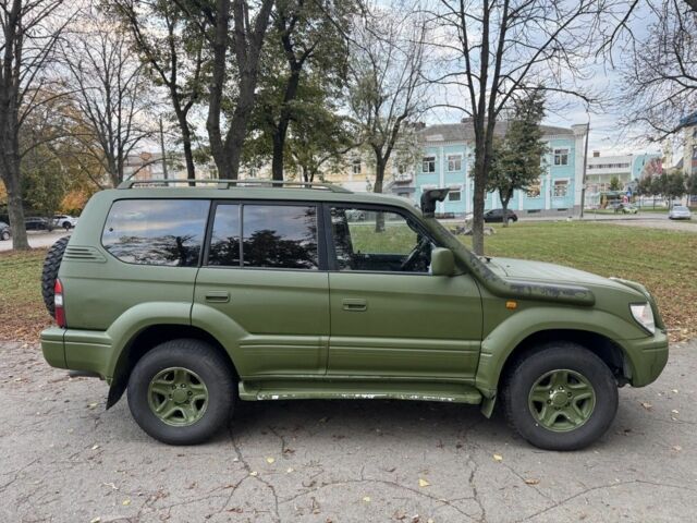 Зелений Тойота Ленд Крузер Прадо 90, об'ємом двигуна 3 л та пробігом 350 тис. км за 5150 $, фото 4 на Automoto.ua