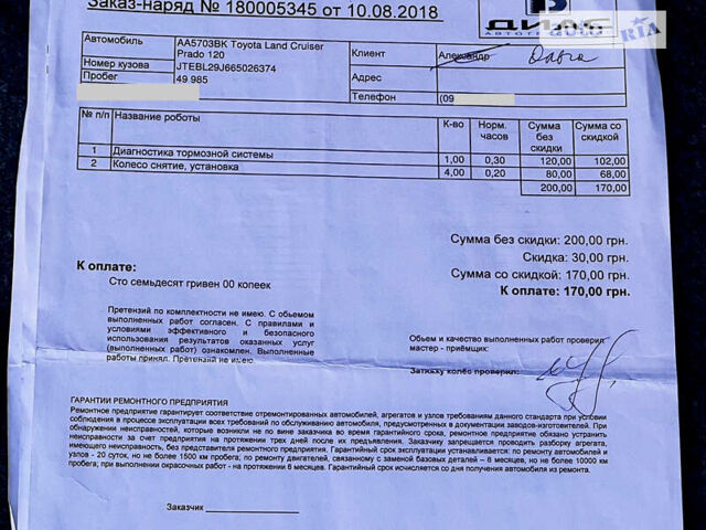 Бежевий Тойота Ленд Крузер Прадо, об'ємом двигуна 2.7 л та пробігом 60 тис. км за 18800 $, фото 15 на Automoto.ua