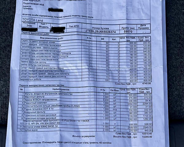 Бежевый Тойота Ленд Крузер Прадо, объемом двигателя 2.7 л и пробегом 60 тыс. км за 18800 $, фото 18 на Automoto.ua