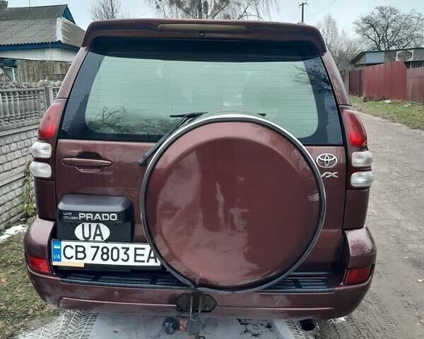 Красный Тойота Ленд Крузер Прадо, объемом двигателя 3.96 л и пробегом 203 тыс. км за 12000 $, фото 4 на Automoto.ua