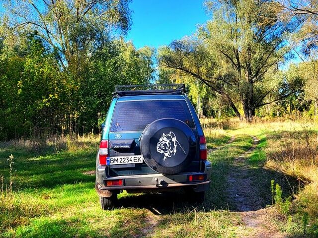 Зеленый Тойота Ленд Крузер Прадо, объемом двигателя 3.4 л и пробегом 380 тыс. км за 8700 $, фото 1 на Automoto.ua