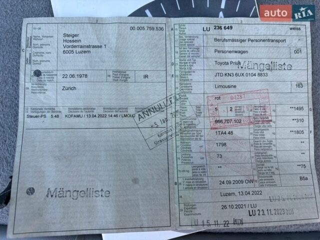 Красный Тойота Приус, объемом двигателя 1.8 л и пробегом 260 тыс. км за 9799 $, фото 38 на Automoto.ua