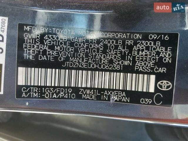 Серый Тойота Приус, объемом двигателя 1.8 л и пробегом 126 тыс. км за 2500 $, фото 11 на Automoto.ua