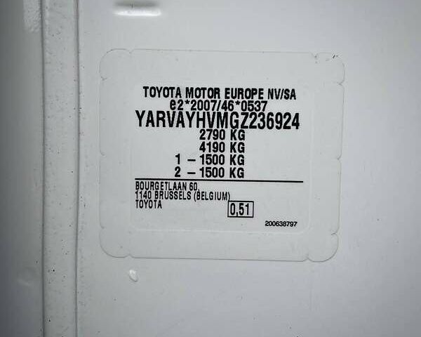 Белый Тойота Proace, объемом двигателя 1.5 л и пробегом 47 тыс. км за 32200 $, фото 52 на Automoto.ua