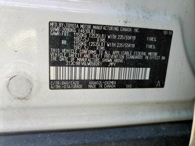 Белый Тойота РАВ 4, объемом двигателя 2.5 л и пробегом 69 тыс. км за 10000 $, фото 11 на Automoto.ua