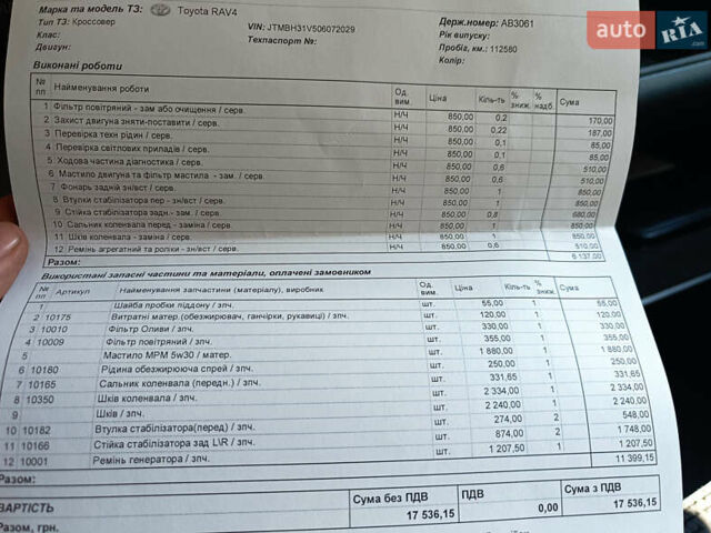 Черный Тойота РАВ 4, объемом двигателя 2 л и пробегом 113 тыс. км за 10000 $, фото 34 на Automoto.ua