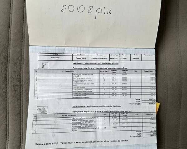 Чорний Тойота РАВ 4, об'ємом двигуна 2.4 л та пробігом 254 тис. км за 12000 $, фото 12 на Automoto.ua