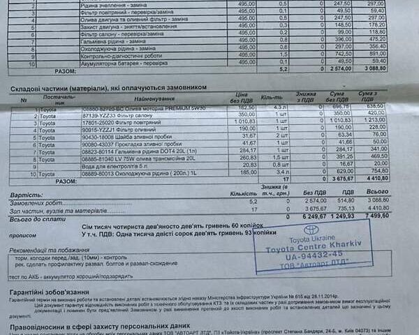 Черный Тойота РАВ 4, объемом двигателя 2 л и пробегом 49 тыс. км за 23000 $, фото 15 на Automoto.ua