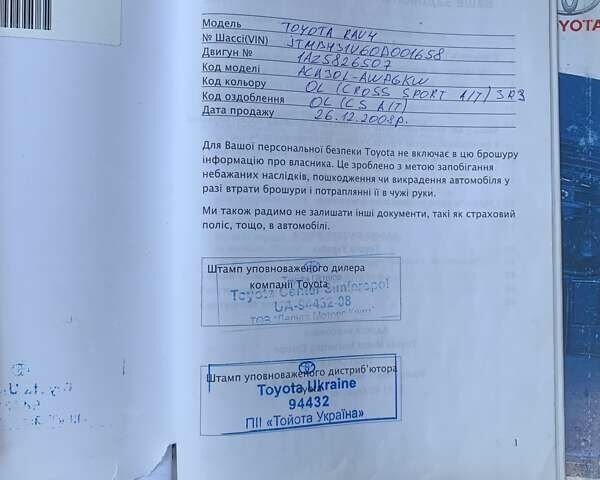 Красный Тойота РАВ 4, объемом двигателя 2 л и пробегом 229 тыс. км за 11200 $, фото 14 на Automoto.ua