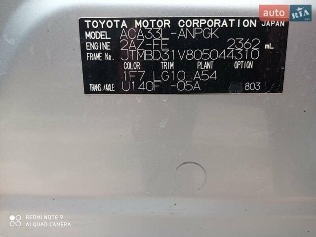 Серый Тойота РАВ 4, объемом двигателя 2.4 л и пробегом 210 тыс. км за 9500 $, фото 22 на Automoto.ua