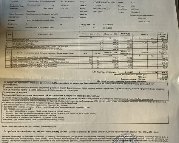 Синий Тойота РАВ 4, объемом двигателя 1.99 л и пробегом 224 тыс. км за 13500 $, фото 4 на Automoto.ua