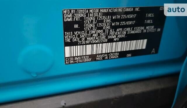 Синій Тойота РАВ 4, об'ємом двигуна 2.5 л та пробігом 12 тис. км за 31400 $, фото 36 на Automoto.ua