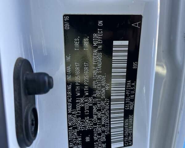 Белый Тойота Сиенна, объемом двигателя 3.46 л и пробегом 169 тыс. км за 17999 $, фото 31 на Automoto.ua