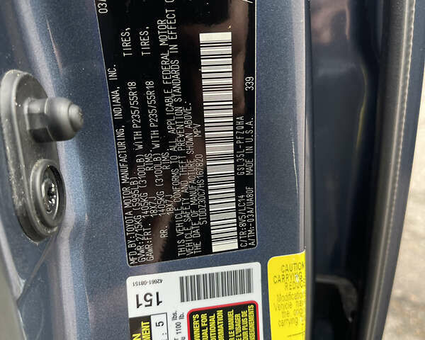 Синій Тойота Сієнна, об'ємом двигуна 3.46 л та пробігом 143 тис. км за 21300 $, фото 36 на Automoto.ua