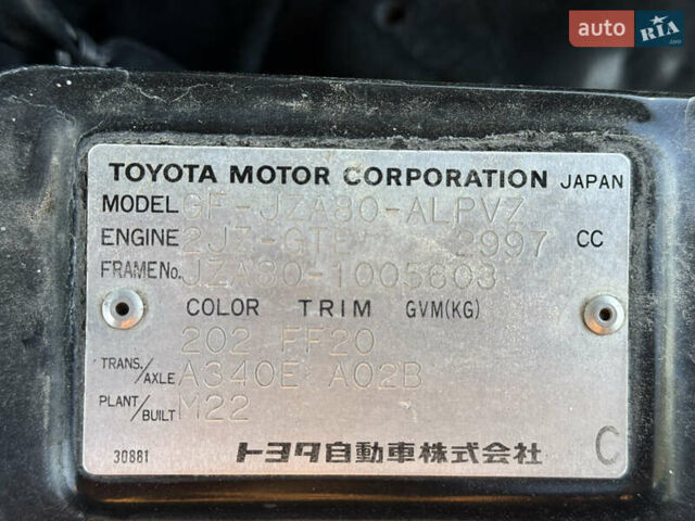 Черный Тойота Супра, объемом двигателя 3 л и пробегом 175 тыс. км за 130000 $, фото 12 на Automoto.ua