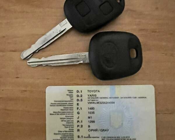 Сірий Тойота Яріс, об'ємом двигуна 1.3 л та пробігом 233 тис. км за 4800 $, фото 39 на Automoto.ua