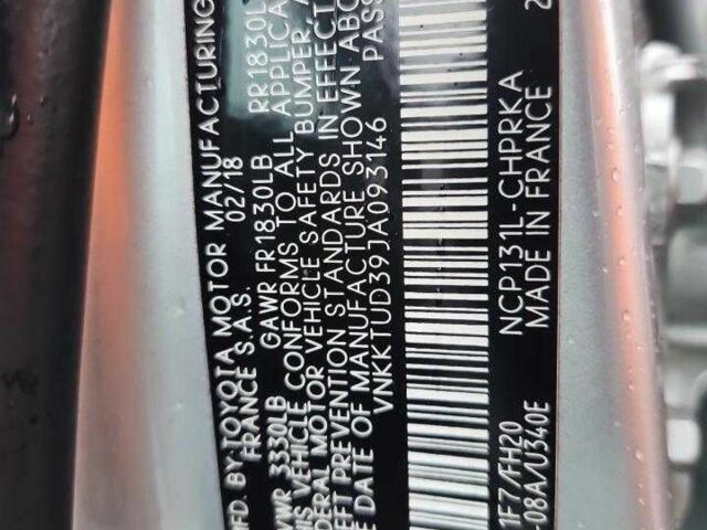 Серый Тойота Ярис, объемом двигателя 0 л и пробегом 36 тыс. км за 2500 $, фото 11 на Automoto.ua