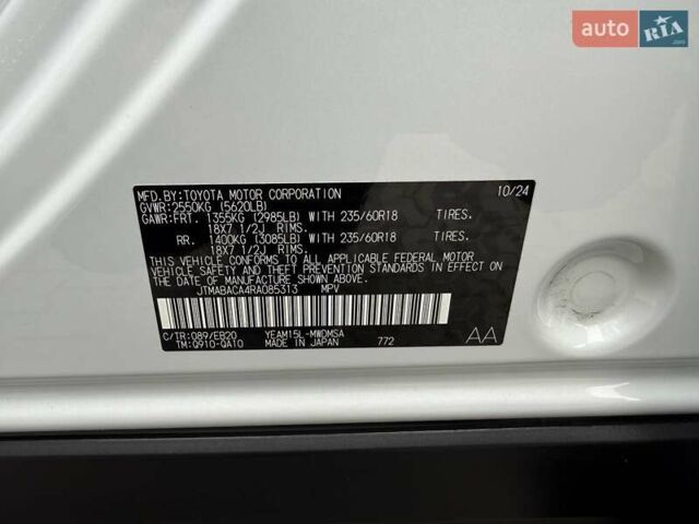 Белый Тойота bZ4X, объемом двигателя 0 л и пробегом 2 тыс. км за 27999 $, фото 108 на Automoto.ua