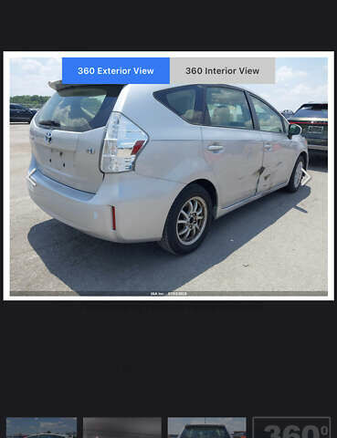 Серый Тойота Prius v, объемом двигателя 1.8 л и пробегом 180 тыс. км за 13200 $, фото 13 на Automoto.ua