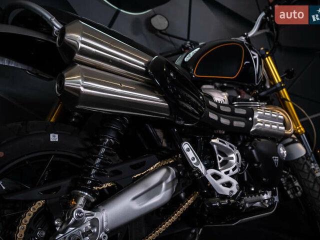 Черный Триумф Scrambler, объемом двигателя 1.2 л и пробегом 1 тыс. км за 15500 $, фото 19 на Automoto.ua