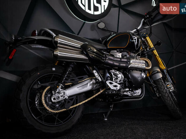 Черный Триумф Scrambler, объемом двигателя 1.2 л и пробегом 1 тыс. км за 15500 $, фото 2 на Automoto.ua