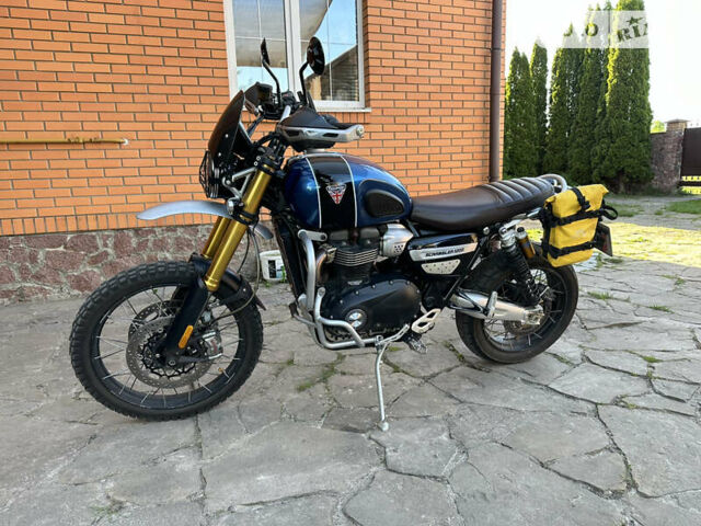 Синий Триумф Scrambler, объемом двигателя 0 л и пробегом 20 тыс. км за 13500 $, фото 10 на Automoto.ua