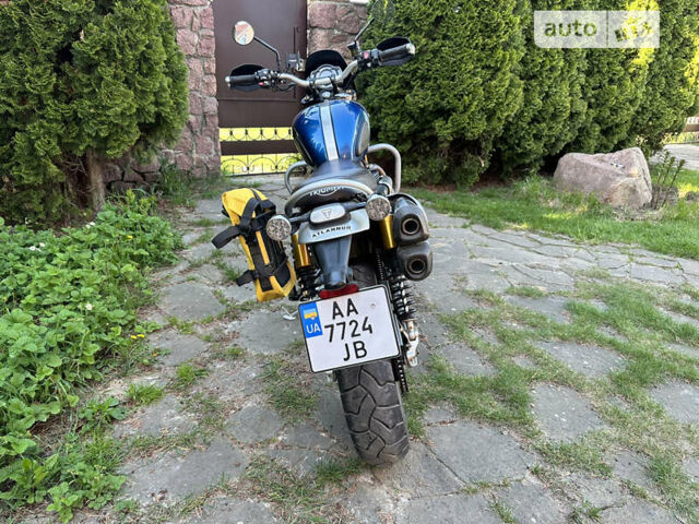 Синий Триумф Scrambler, объемом двигателя 0 л и пробегом 20 тыс. км за 13500 $, фото 6 на Automoto.ua