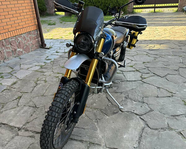 Синий Триумф Scrambler, объемом двигателя 0 л и пробегом 20 тыс. км за 13500 $, фото 12 на Automoto.ua