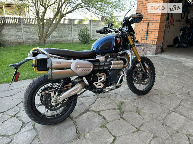 Синий Триумф Scrambler, объемом двигателя 0 л и пробегом 20 тыс. км за 13500 $, фото 8 на Automoto.ua