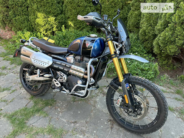 Синий Триумф Scrambler, объемом двигателя 0 л и пробегом 20 тыс. км за 13500 $, фото 7 на Automoto.ua