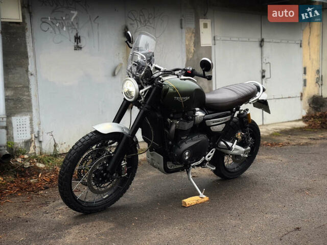 Зеленый Триумф Scrambler, объемом двигателя 1.2 л и пробегом 18 тыс. км за 11900 $, фото 11 на Automoto.ua
