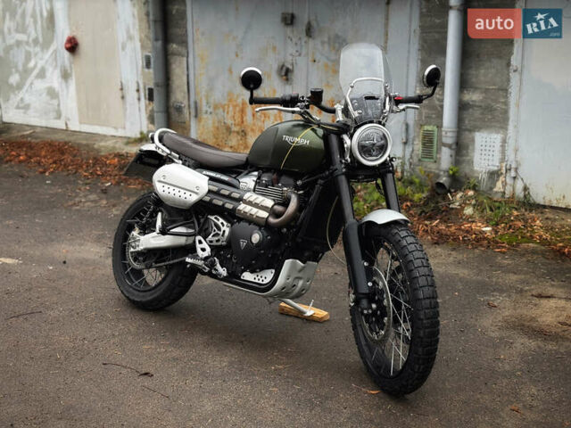 Зеленый Триумф Scrambler, объемом двигателя 1.2 л и пробегом 18 тыс. км за 11900 $, фото 7 на Automoto.ua