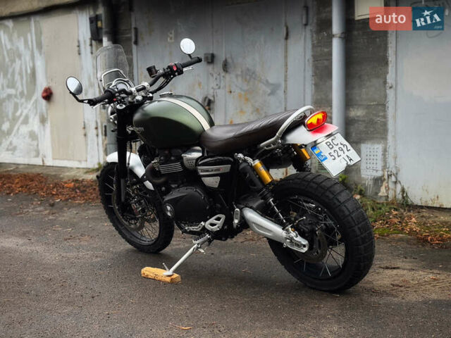Зеленый Триумф Scrambler, объемом двигателя 1.2 л и пробегом 18 тыс. км за 11900 $, фото 9 на Automoto.ua