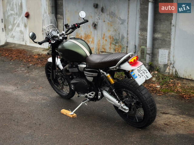 Зеленый Триумф Scrambler, объемом двигателя 1.2 л и пробегом 18 тыс. км за 11900 $, фото 8 на Automoto.ua