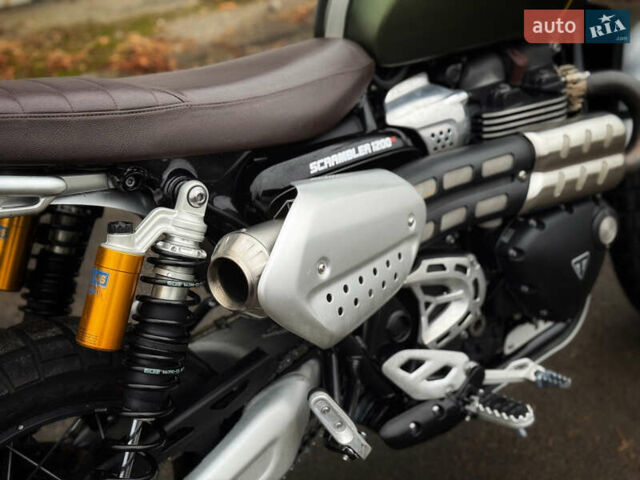 Зеленый Триумф Scrambler, объемом двигателя 1.2 л и пробегом 18 тыс. км за 11900 $, фото 5 на Automoto.ua