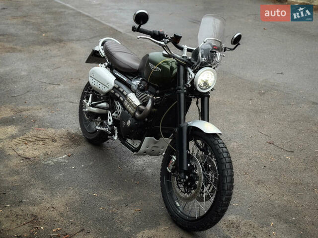 Зеленый Триумф Scrambler, объемом двигателя 1.2 л и пробегом 18 тыс. км за 11900 $, фото 13 на Automoto.ua